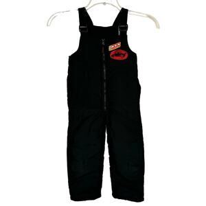 Disney Pixar‎ Cars Black Winter Puffer Adjustable Overalls Kid's 4T